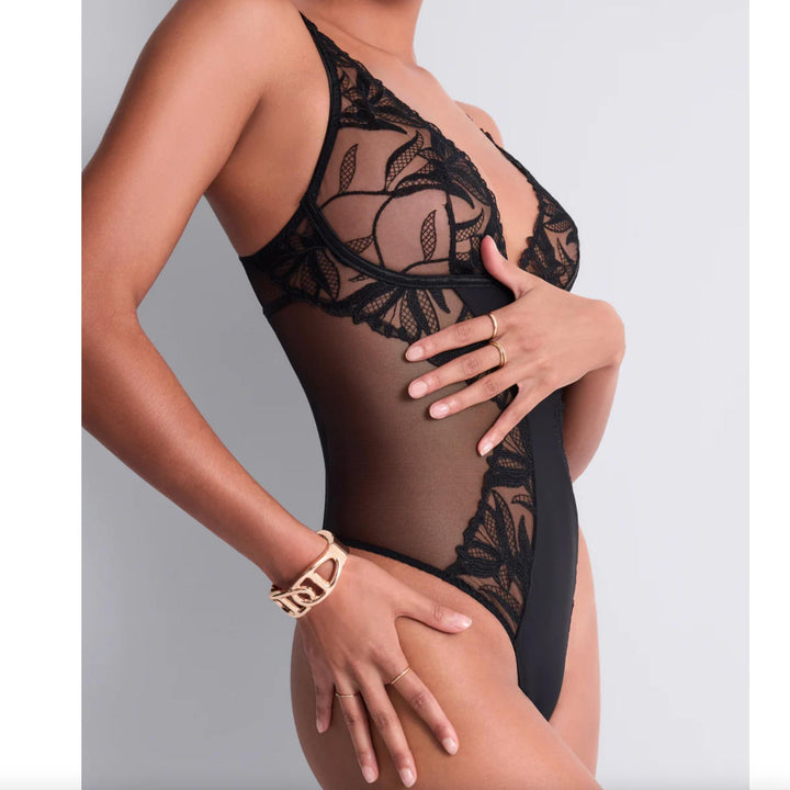 Aubade Sweet Euphoria Body in Black 6B86-Bodysuit-Aubade Paris-Black-XSmall-Anna Bella Fine Lingerie, Reveal Your Most Gorgeous Self!