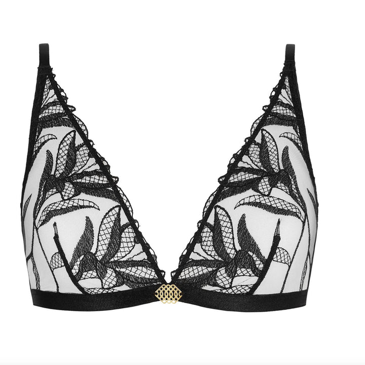 Aubade Sweet Euphoria Bralette in Black 6B10B-Bralette-Aubade Paris-Black-XSmall-Anna Bella Fine Lingerie, Reveal Your Most Gorgeous Self!