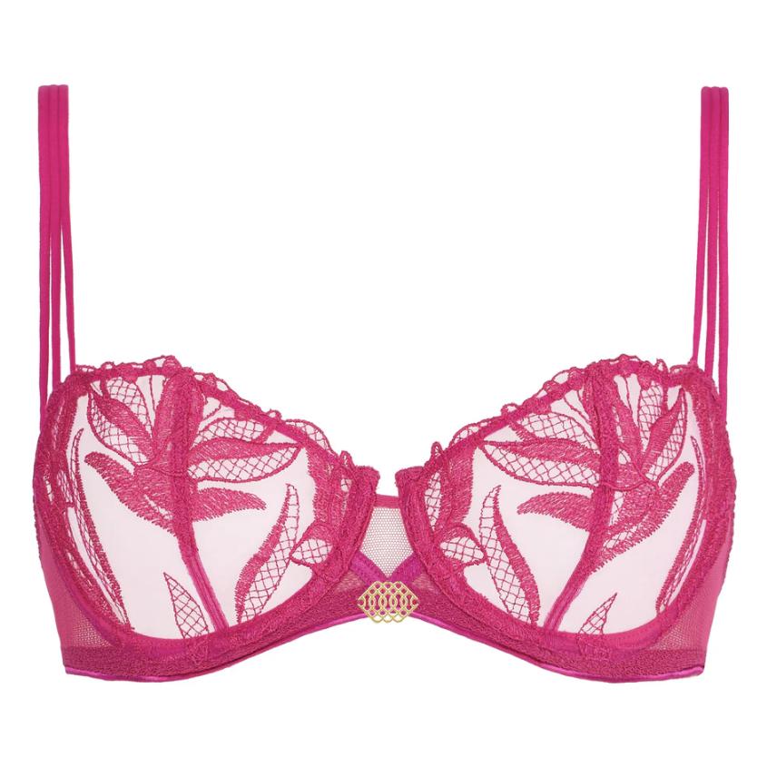 Aubade Sweet Euphoria UW Half Cup Bra in Passion Rose 6BF14-Anna Bella Fine Lingerie-Passion Rose-32-B