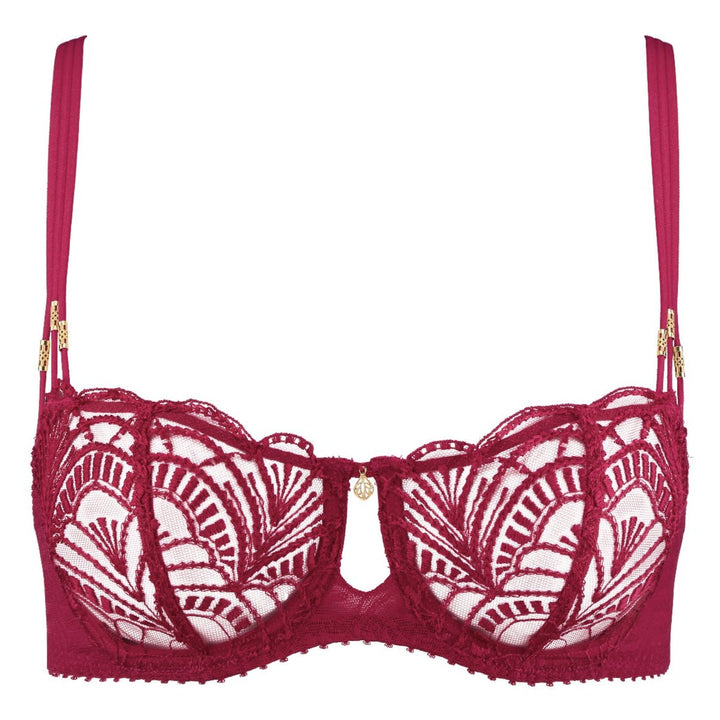 Aubade Vibes Half Cup Bra 2BF14 in Love Potion-Bras-Aubade Paris-Love Potion-32-B-Anna Bella Fine Lingerie, Reveal Your Most Gorgeous Self!