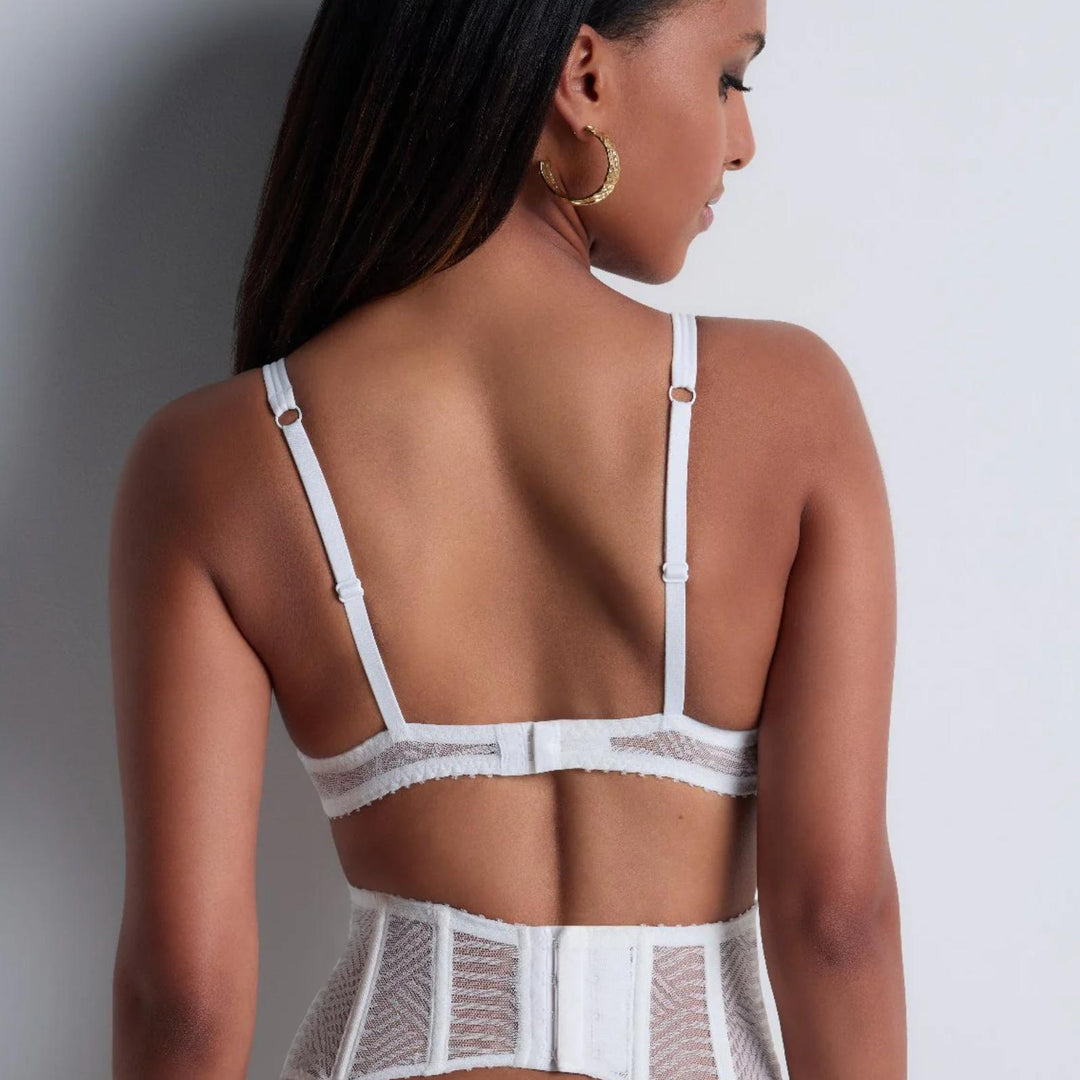 Aubade Vibes Half Cup Bra in Pearl 2BF14-Bras-Aubade Paris-Pearl-30-F-Anna Bella Fine Lingerie, Reveal Your Most Gorgeous Self!