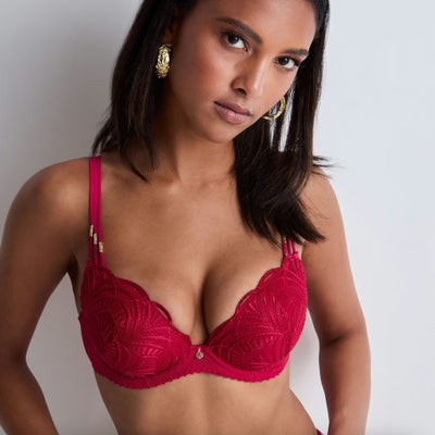 Aubade Vibes Push Up Bra 2BN08 in Love Potion-Bras-Aubade Paris-Love Potion-32-D-Anna Bella Fine Lingerie, Reveal Your Most Gorgeous Self!