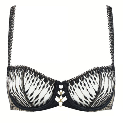 Aubade Voodoo Kiss Half Cup Bra in Black 3DF14-Anna Bella Fine Lingerie-Black-30-D