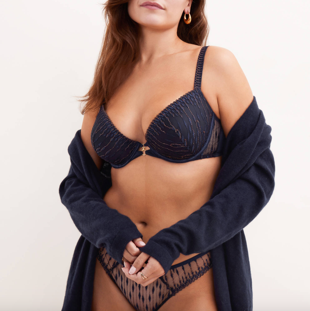 Aubade Voodoo Kiss Italian Brief Blue Moon 3D27-Panties-Aubade Paris-Blue Moon-Large-Anna Bella Fine Lingerie, Reveal Your Most Gorgeous Self!