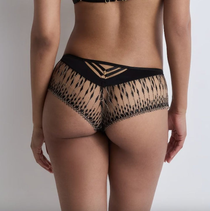Aubade Voodoo Kiss Shorty in Black 3D70-Panties-Aubade Paris-Black-XSmall-Anna Bella Fine Lingerie, Reveal Your Most Gorgeous Self!