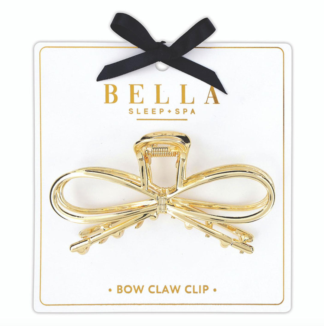 Bella Gold Bow Claw Clip R5456-Bath & Beauty-Bella Sleep & Spa-Anna Bella Fine Lingerie, Reveal Your Most Gorgeous Self!
