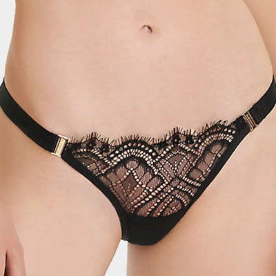 Bluebella Alessia Thong in Black 41868-Anna Bella Fine Lingerie-Black-XSmall-