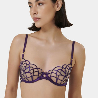 Bluebella Beatrix Wired Bra in Acai Purple 42404bl-Anna Bella Fine Lingerie-Acai Purple-32-B