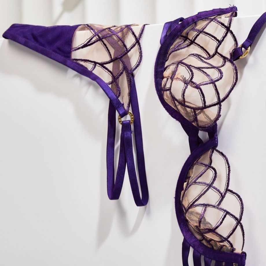 Bluebella Beatrix Wired Bra in Acai Purple 42404bl-Bras-Bluebella-Acai Purple-32-B-Anna Bella Fine Lingerie, Reveal Your Most Gorgeous Self!