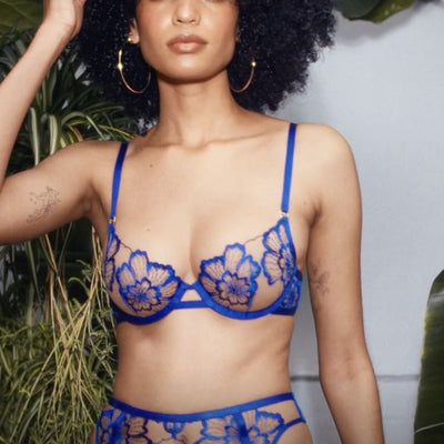 Bluebella Catalina Wired Bra in Egyptian Blue 42210-Bras-Bluebella-Egyptian Blue-32-B-Anna Bella Fine Lingerie, Reveal Your Most Gorgeous Self!