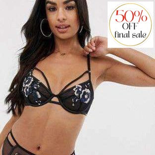 Bluebella Cerium Bra 40529-Anna Bella Fine Lingerie-Black/Blue-34-B