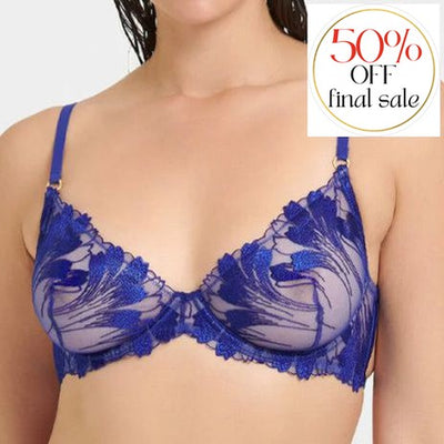 Bluebella Colette Bra in Surf the Web Blue 41691-Anna Bella Fine Lingerie-Surf The Web Blue-32-B