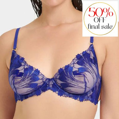 Bluebella Colette Bra in Surf the Web Blue 41691-Bras-Bluebella-Surf The Web Blue-32-B-Anna Bella Fine Lingerie, Reveal Your Most Gorgeous Self!