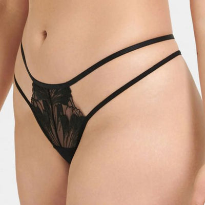 Bluebella Colette Thong in Black 41334-Panties-Bluebella-Black-XSmall-Anna Bella Fine Lingerie, Reveal Your Most Gorgeous Self!