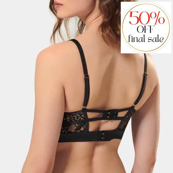 Bluebella Eleanora Bustier 41975-Corsets / Bustiers-Bluebella-Black-32-B-Anna Bella Fine Lingerie, Reveal Your Most Gorgeous Self!