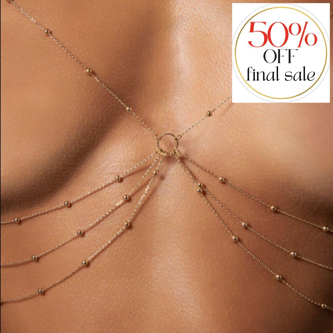 Bluebella Frida Open Gold Bra 42443-Anna Bella Fine Lingerie-Gold-XSmall/Small-