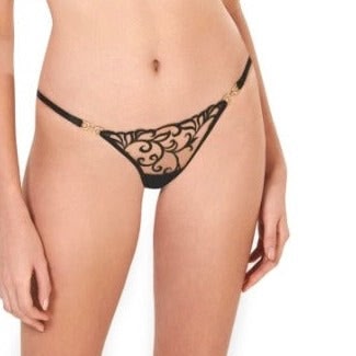 Bluebella Harriet Brief 42105-Panties-Bluebella-Black / Sheer-2XSmall-Anna Bella Fine Lingerie, Reveal Your Most Gorgeous Self!