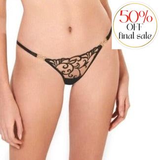 Bluebella Harriet Brief 42105-Panties-Bluebella-Black / Sheer-2XSmall-Anna Bella Fine Lingerie, Reveal Your Most Gorgeous Self!