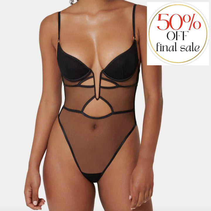 Bluebella Joni Wired Body 42269-Bodysuit-Bluebella-Black-32-A-Anna Bella Fine Lingerie, Reveal Your Most Gorgeous Self!