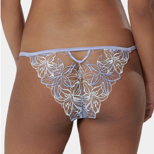 Bluebella Lilly Brief in Hydrangea Blue 42215-Panties-Bluebella-Hydrangea Blue-XXSmall-Anna Bella Fine Lingerie, Reveal Your Most Gorgeous Self!