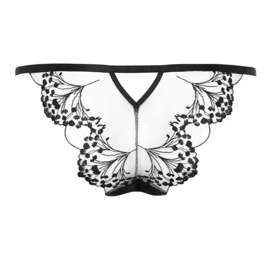 Bluebella Marisa Brief 42188-Panties-Bluebella-Black / Sheer-2XSmall-Anna Bella Fine Lingerie, Reveal Your Most Gorgeous Self!