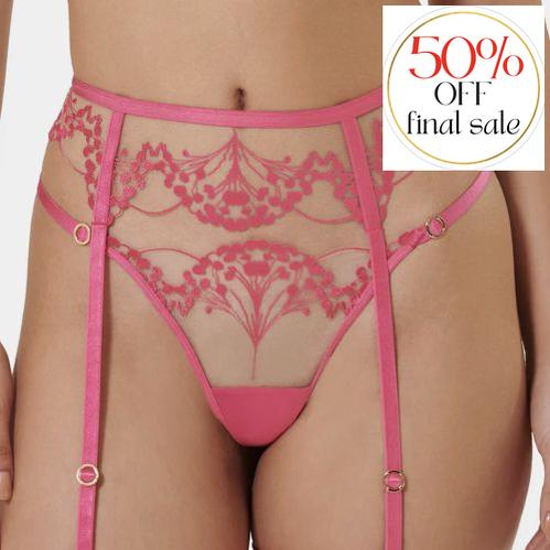 Bluebella Marisa Suspender 42386 in Fuchsia Pink-Garter Belt-Bluebella-Fuchsia Pink-XSmall-Anna Bella Fine Lingerie, Reveal Your Most Gorgeous Self!