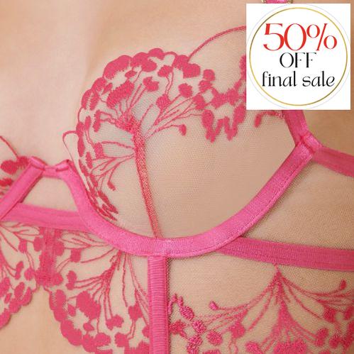 Bluebella Marisa Wired Bra 42383 in Fuchsia Pink-Bras-Bluebella-Fuchsia-34-A-Anna Bella Fine Lingerie, Reveal Your Most Gorgeous Self!