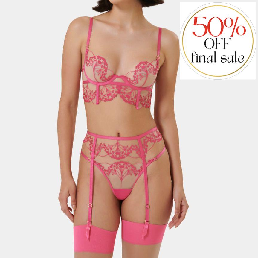 Bluebella Marisa Wired Bra 42383 in Fuchsia Pink-Bras-Bluebella-Fuchsia-34-A-Anna Bella Fine Lingerie, Reveal Your Most Gorgeous Self!