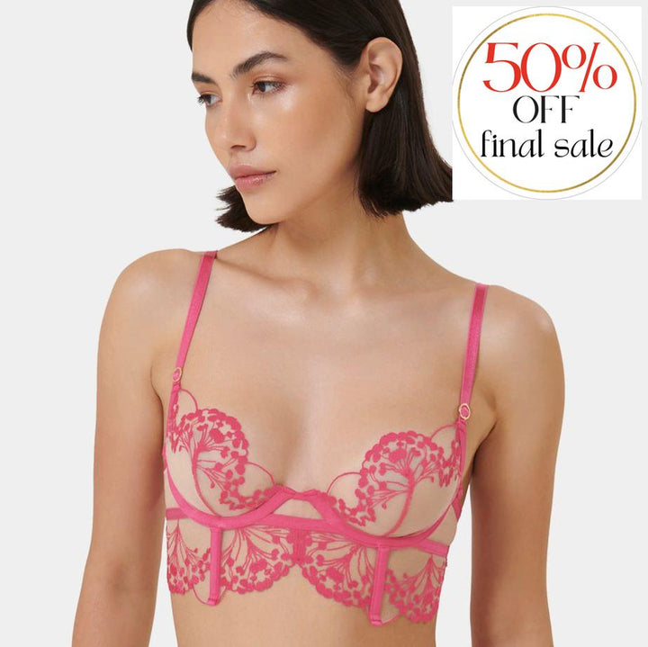 Bluebella Marisa Wired Bra 42383 in Fuchsia Pink-Bras-Bluebella-Fuchsia-34-A-Anna Bella Fine Lingerie, Reveal Your Most Gorgeous Self!