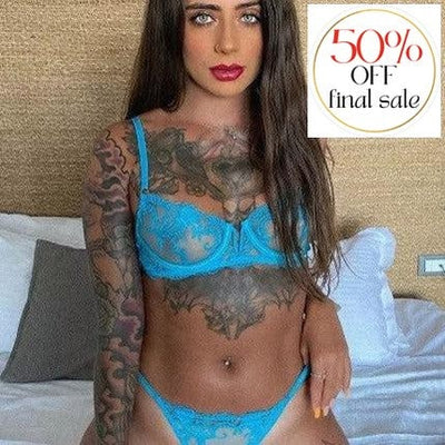 Bluebella Marseille Bra in Peacock Blue 41568-Bras-Bluebella-Peacock Blue-32-B-Anna Bella Fine Lingerie, Reveal Your Most Gorgeous Self!