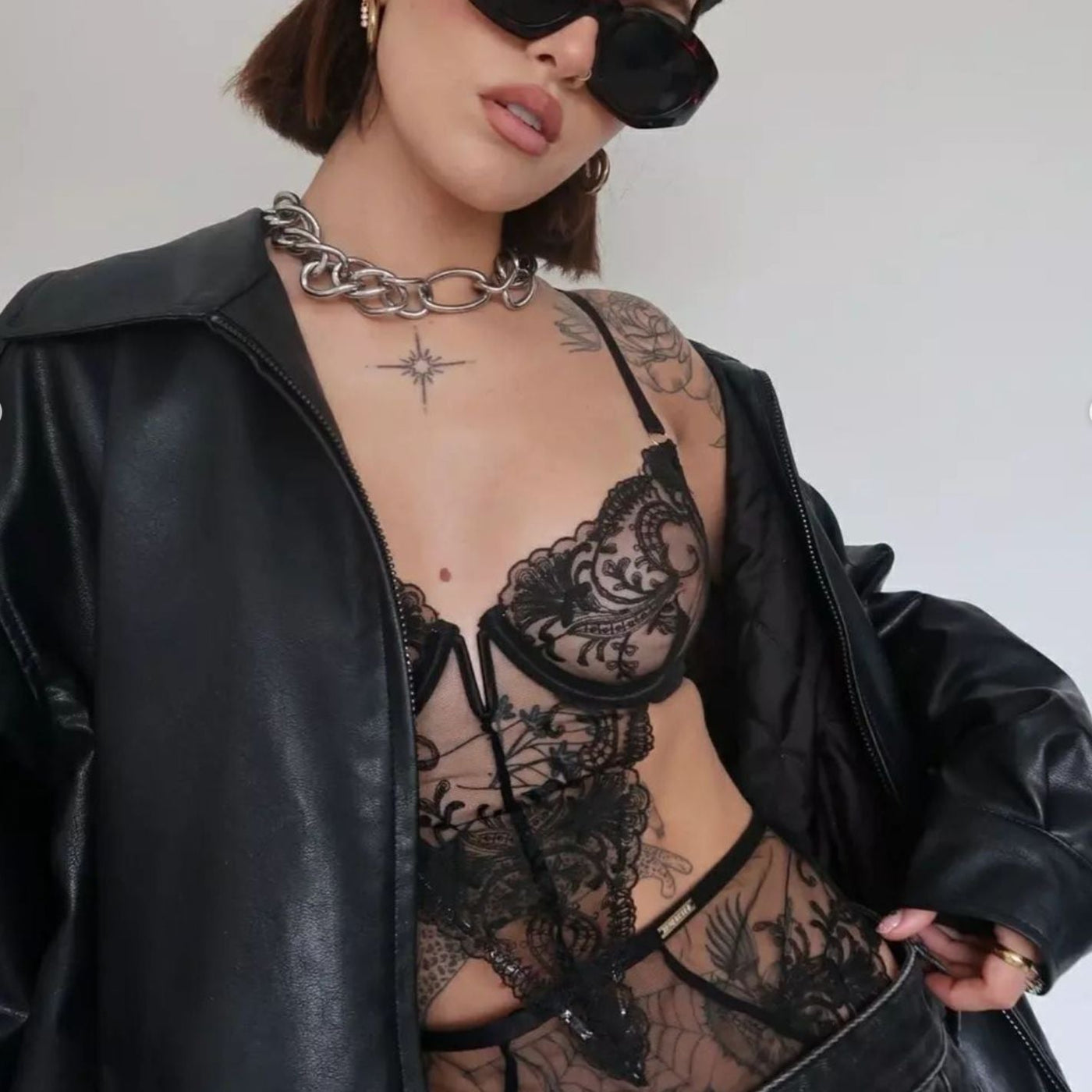 Bluebella Marseille Wired Body 41499-Bodysuit-Bluebella-Black-32-B-Anna Bella Fine Lingerie, Reveal Your Most Gorgeous Self!