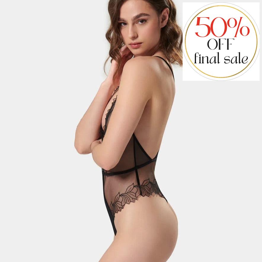 Bluebella Monet Soft Body-Bodysuit-Bluebella-Black-XXSmall-Anna Bella Fine Lingerie, Reveal Your Most Gorgeous Self!