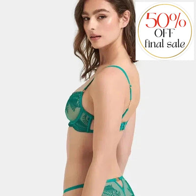 Bluebella Rafaela Bra in Columbia Green 41780-Anna Bella Fine Lingerie-Columbia Green-34-B