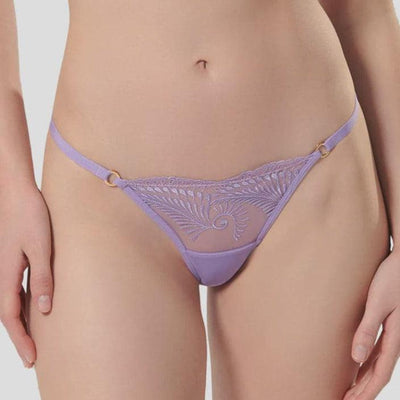 Bluebella Rafaela Thong in Purple Rose 41969-Anna Bella Fine Lingerie-Purple Rose-XSmall-