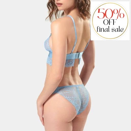 Bluebella Tori Soft Bralette in Blue Topaz 42005-Bralette-Bluebella-Blue Topaz-XSmall-Anna Bella Fine Lingerie, Reveal Your Most Gorgeous Self!