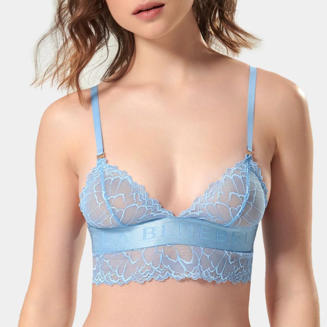 Bluebella Tori Soft Bralette in Blue Topaz 42005-Bralette-Bluebella-Blue Topaz-XSmall-Anna Bella Fine Lingerie, Reveal Your Most Gorgeous Self!