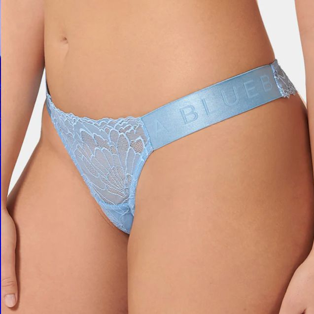 Bluebella Tori Thong in Blue Topaz 42007-Panties-Bluebella-Blue Topaz-XSmall-Anna Bella Fine Lingerie, Reveal Your Most Gorgeous Self!