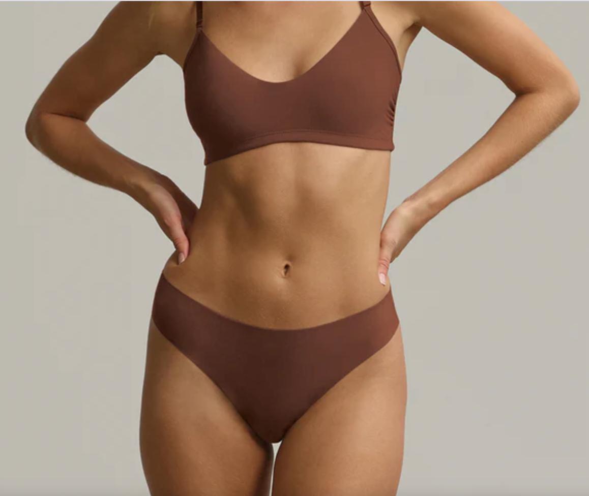Commando Butter Mid Rise Thong CT16-Panties-Commando-Cinnamon-XSmall-Anna Bella Fine Lingerie, Reveal Your Most Gorgeous Self!