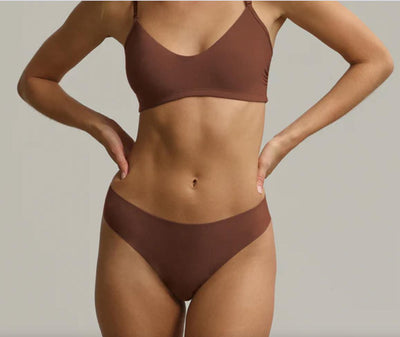Commando Butter Mid Rise Thong CT16-Panties-Commando-Cinnamon-XSmall-Anna Bella Fine Lingerie, Reveal Your Most Gorgeous Self!