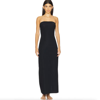 Commando Classic Strapless Maxi Slip DS3-Shapewear-Commando-Medium/Large-Black-Anna Bella Fine Lingerie, Reveal Your Most Gorgeous Self!