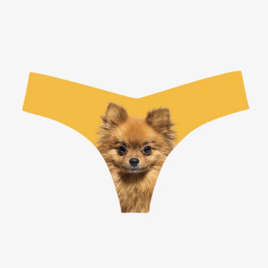 Commando Photo-Op Thong Pomeranian CT18-Panties-Commando-Pomeranian-Small/Medium-Anna Bella Fine Lingerie, Reveal Your Most Gorgeous Self!