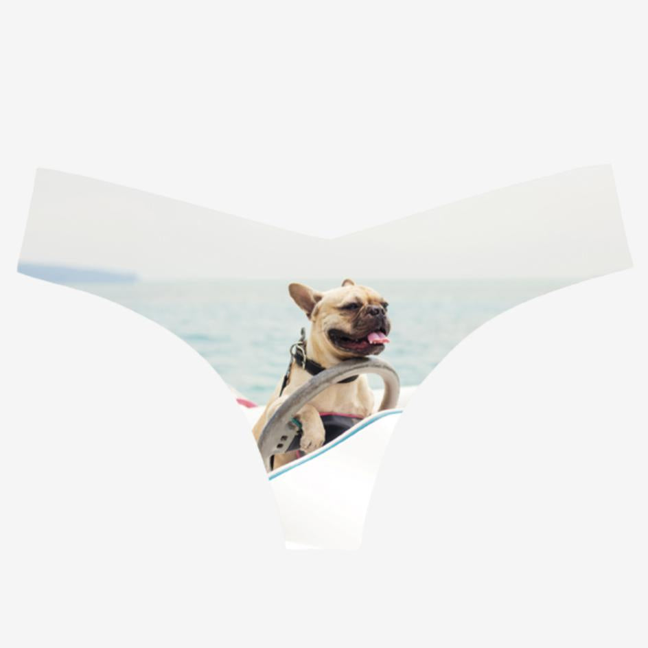 Commando Photo-Op Thongs in Frenchie CT18-Anna Bella Fine Lingerie-Light Blue-Small/Medium-