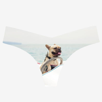 Commando Photo-Op Thongs in Frenchie CT18-Anna Bella Fine Lingerie-Light Blue-Small/Medium-