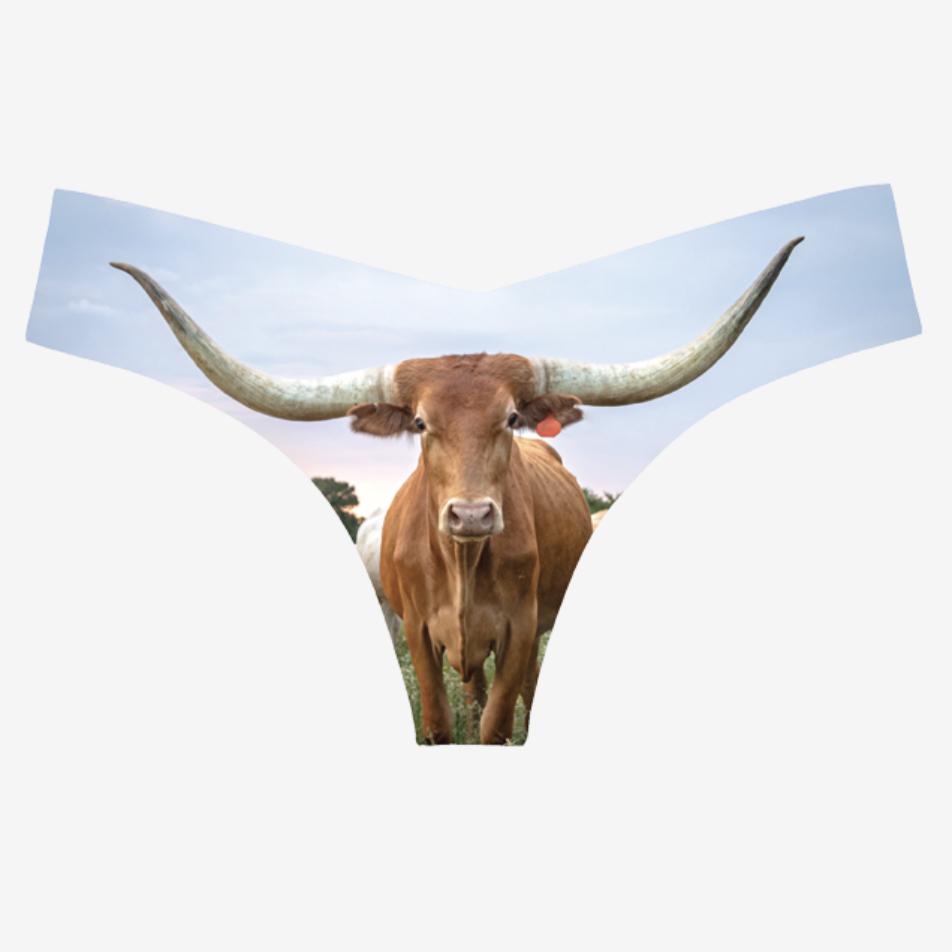 Commando Photo-Op Thongs in Longhorn CT18-Anna Bella Fine Lingerie-Blue-Small/Medium-