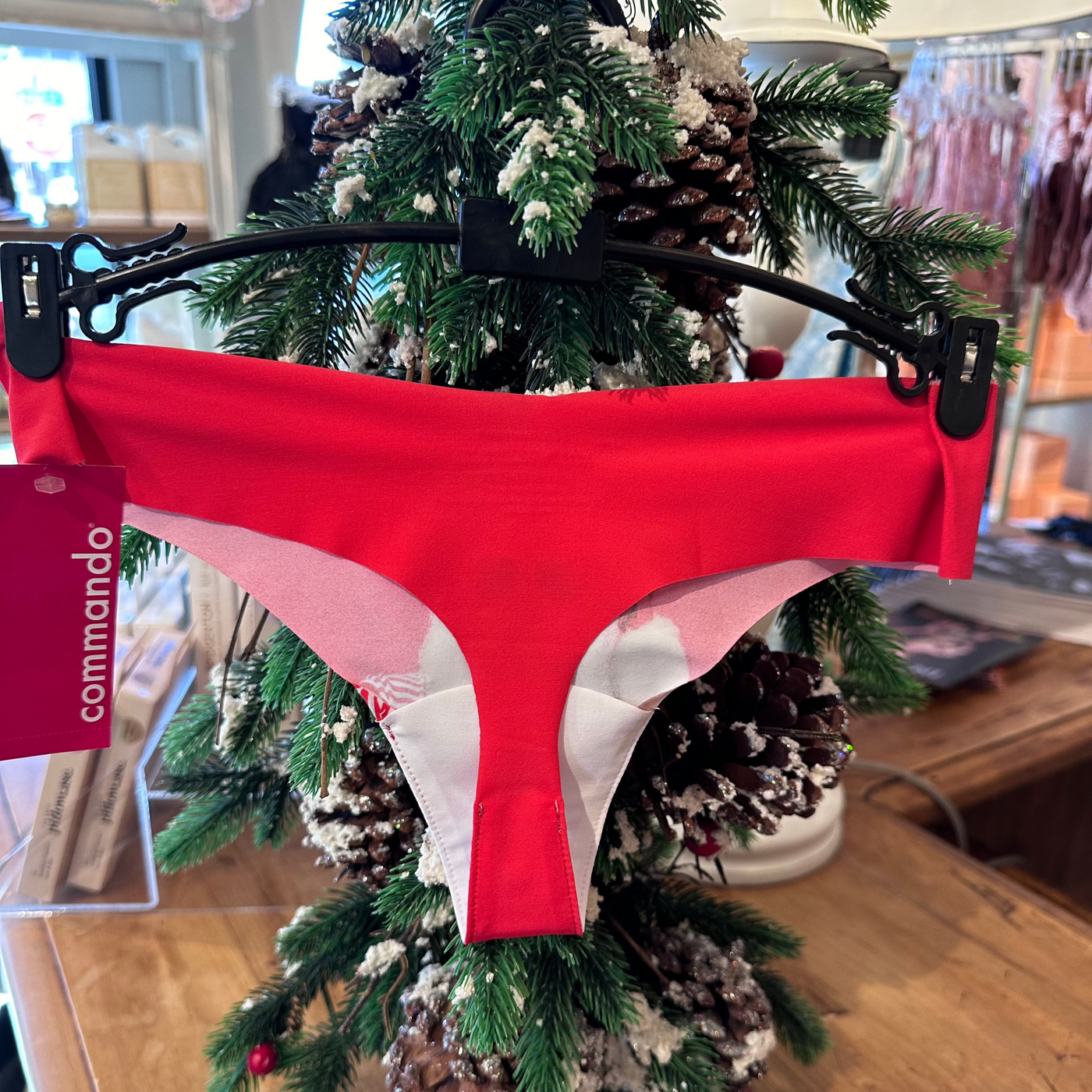 Commando Photo-Op Thongs in Secret Santa CT18-Anna Bella Fine Lingerie-Secret Santa-Small/Medium-