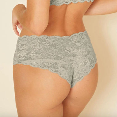 Cosabella Never Say Never Comfie Cutie Thong in Dove Gray NEVER0343-Panties-Cosabella-Dove Gray-Small/Med-Anna Bella Fine Lingerie, Reveal Your Most Gorgeous Self!