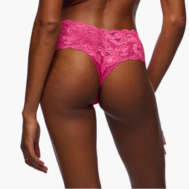 Cosabella Never Say Never Comfie Cutie Thong in Rosa Calso Never0343-Panties-Cosabella-Rosa Caldo-Small/Medium-Anna Bella Fine Lingerie, Reveal Your Most Gorgeous Self!