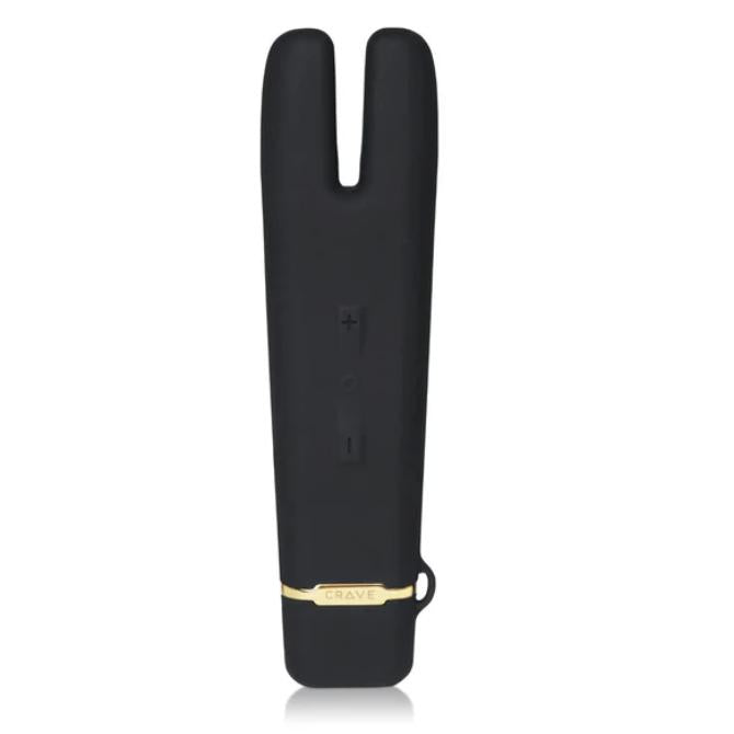 Crave Duet Flex Vibrator in Black-Personal Care-Crave-Anna Bella Fine Lingerie, Reveal Your Most Gorgeous Self!
