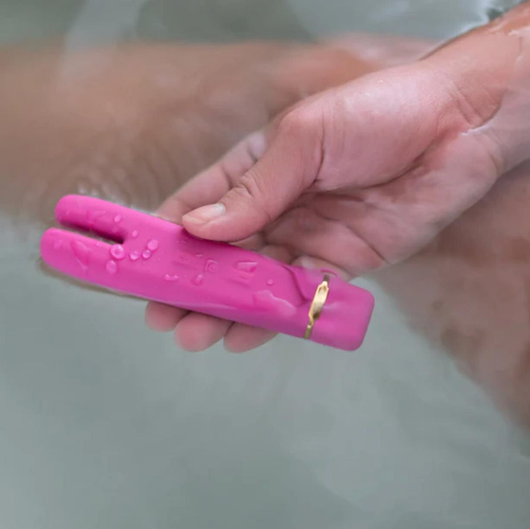 Crave Duet Flex Vibrator in Hot Pink-Personal Care-Crave-Anna Bella Fine Lingerie, Reveal Your Most Gorgeous Self!