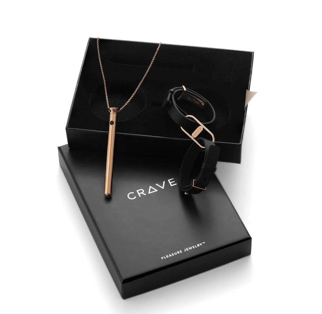 Crave Pleasure Jewelry Gift Set in Rose Gold-Personal Care-Crave-Anna Bella Fine Lingerie, Reveal Your Most Gorgeous Self!